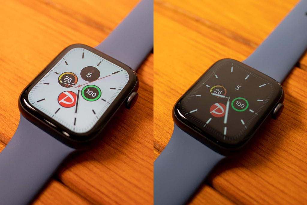 Apple Watch Series 5と6はディスプレイが常時表示に対応