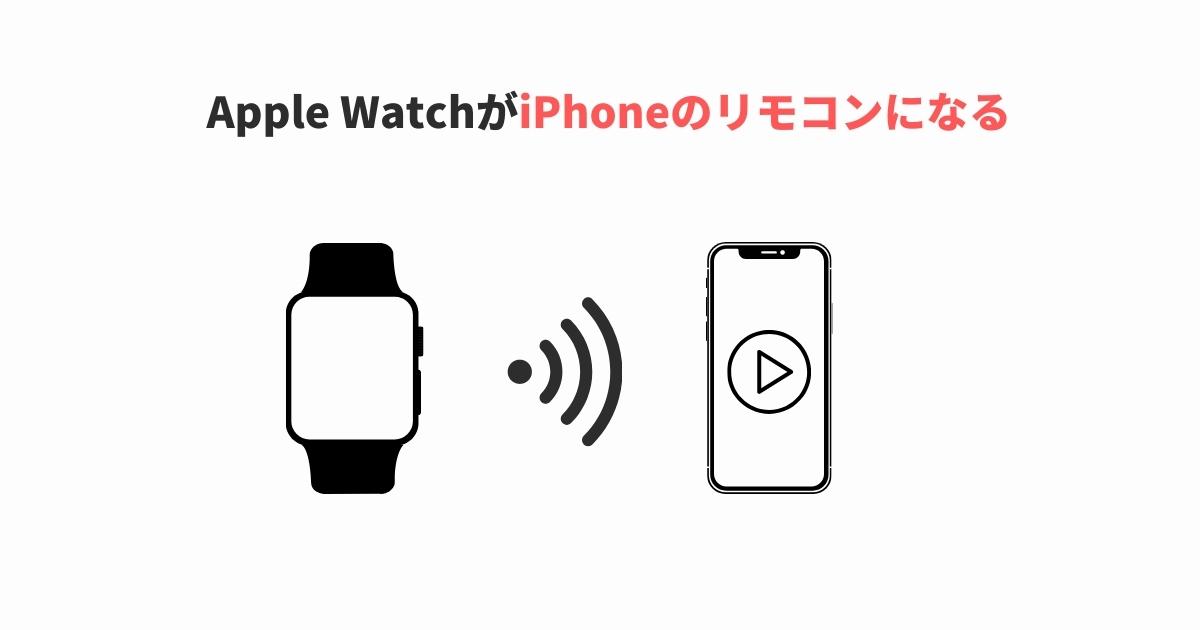 Apple WatchがiPhoneのリモコンになる